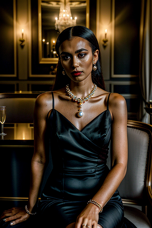 glamorous woman editorial photo