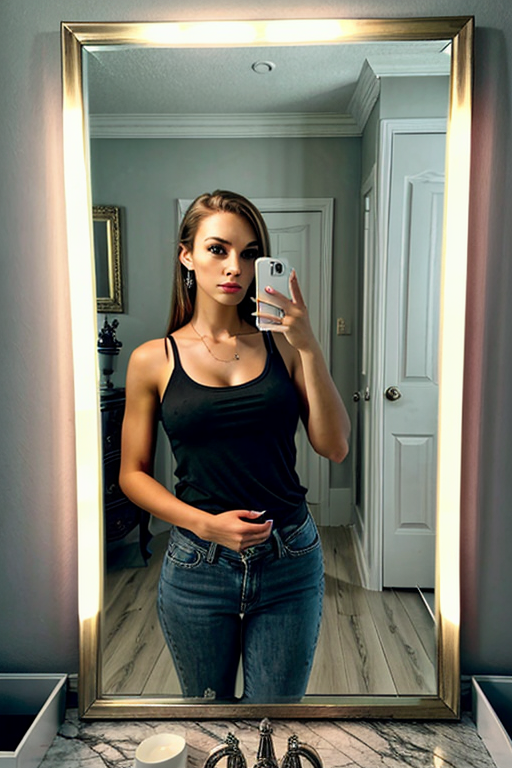 mirror selfie girl images